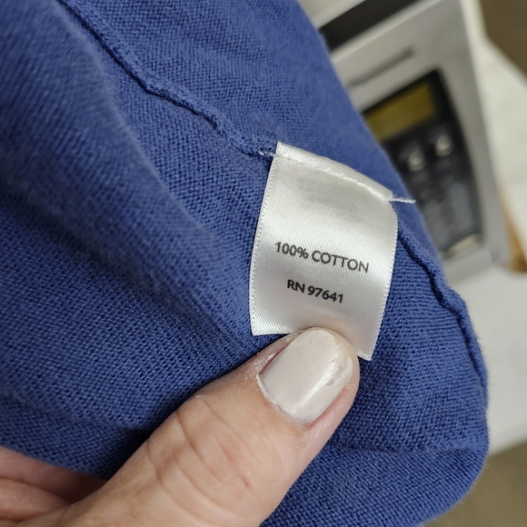 J. Jill Indigo Knit Blouse - Picture 4 of 4